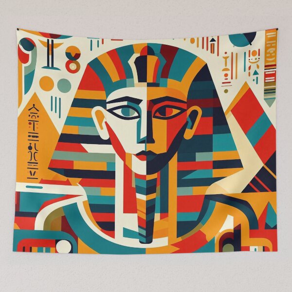 Item preview, Cubist Pharaoh designed and sold by Chicken and Mushroom.