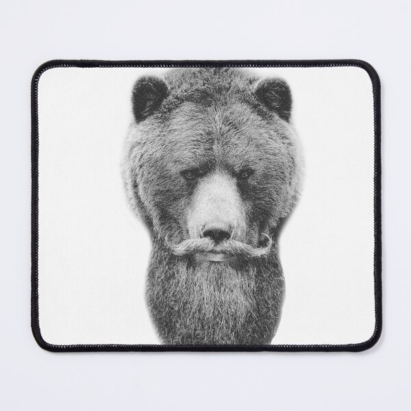 Item preview, The Grizzly Hipster - A Portrait of Refined Ruggedness designed and sold by DigitalBootleg.