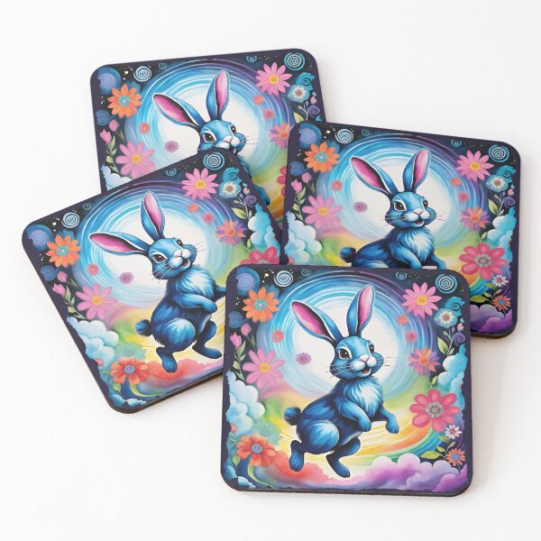 Item preview, Happy Blue Bunny Dream Joy designed and sold by She Wears Flannel.