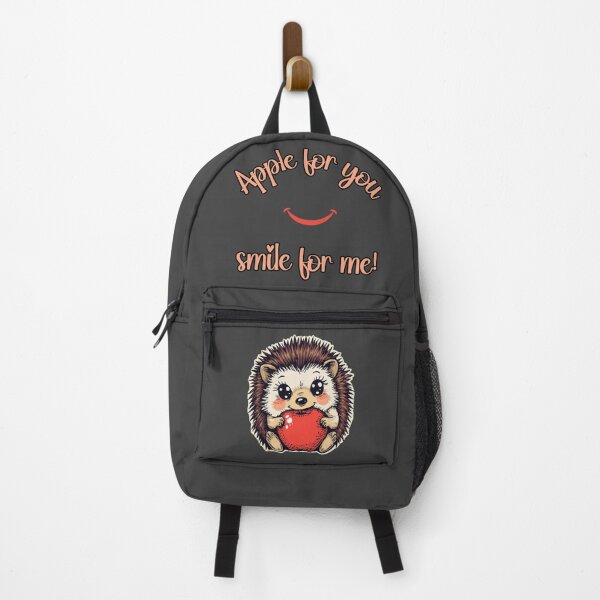 Item preview, Cute Hedgehog with Apple – Apple for You, Smile for Me! designed and sold by TestudoDesign.