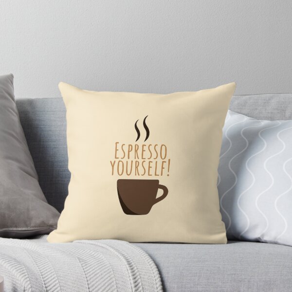 Item preview, Espresso Yourself – Funny Coffee Pun designed and sold by mochastudio.