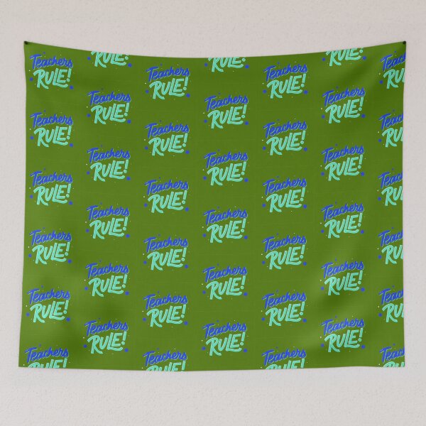 Item preview, Teachers Rule Cool Graphic Text designed and sold by Designovas.