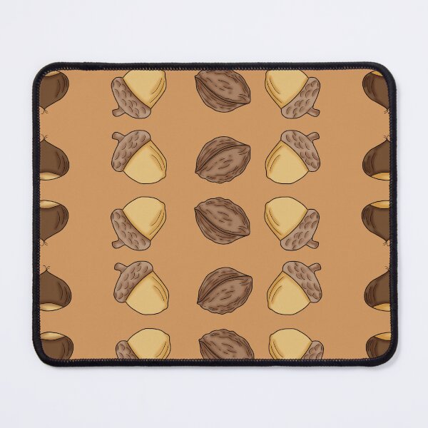 Item preview, Autumn Nuts Pattern – Acorns, Chestnuts & Leaves designed and sold by Crack-in-Colors.