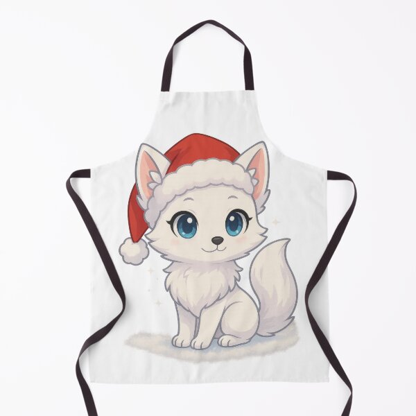 Item preview, Cute anime animal in santa hat for christmas and new year celebrations, AI generated designed and sold by dvoevnore.