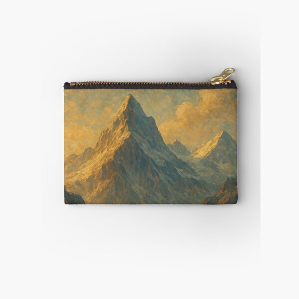 Item preview, Golden Twilight Mountain Wall Art – Majestic Peaks designed and sold by WittyUnknown.