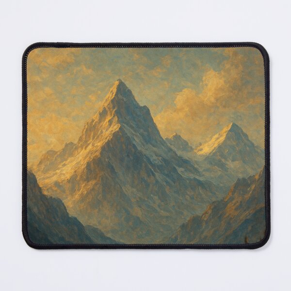 Item preview, Golden Twilight Mountain Wall Art – Majestic Peaks designed and sold by WittyUnknown.