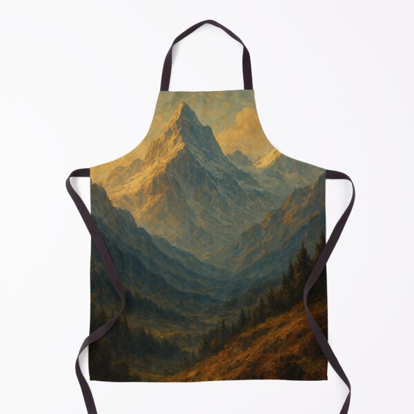 Item preview, Golden Twilight Mountain Wall Art – Majestic Peaks designed and sold by WittyUnknown.