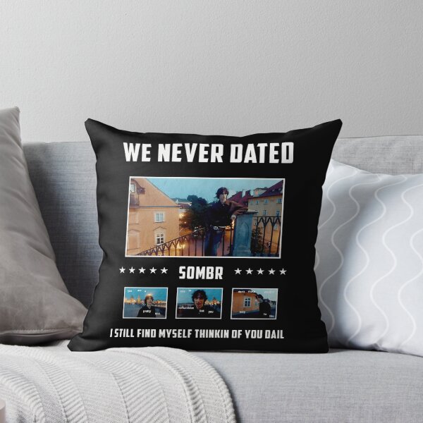 Item preview, Sombr “We Never Dated” Lyric Poster | Cinematic Indie Emotional Art Print designed and sold by Ariella Whitney.