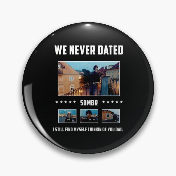 Item preview, Sombr “We Never Dated” Lyric Poster | Cinematic Indie Emotional Art Print designed and sold by Ariella Whitney.
