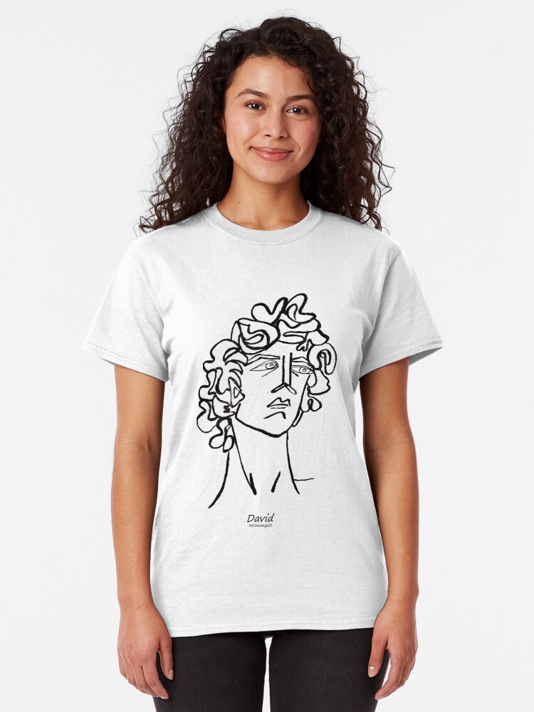 michelangelo david t shirt