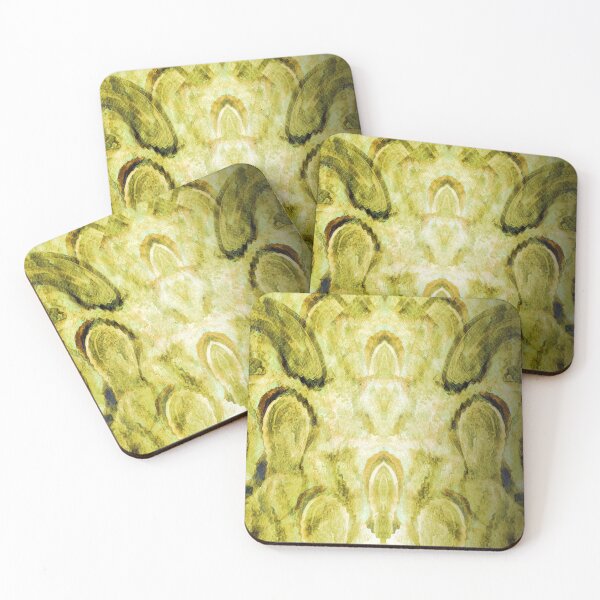 Item preview, Heart Of Light Green Gold Symmetric Pattern designed and sold by SpieklyArt.