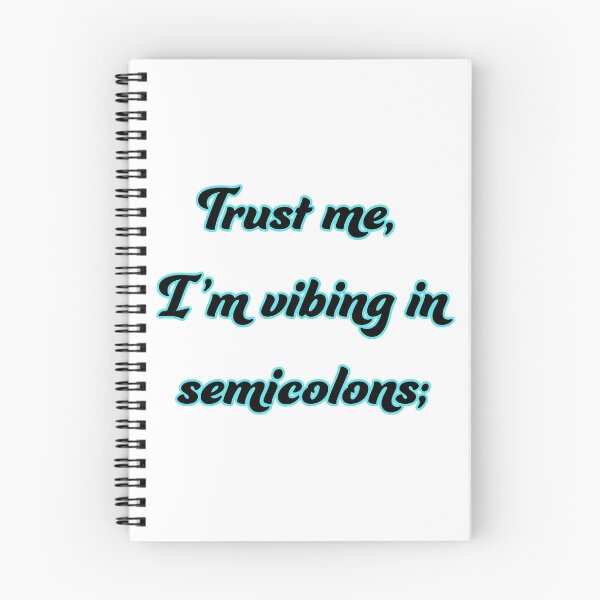 Item preview, Trust me, I'm Vibing in semicolons designed and sold by Programming Jokes.