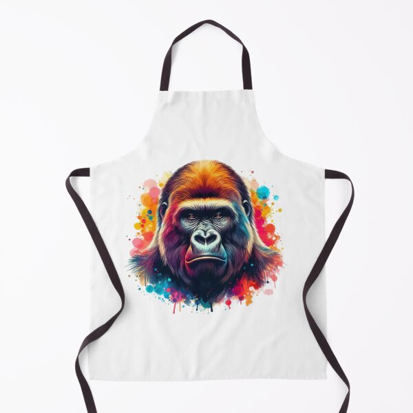 Item preview, A strong, imposing gorilla with a colorful background designed and sold by Marcoshop10.