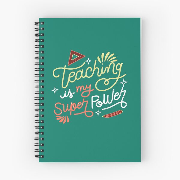 Item preview, Teaching is my Super Power Cool Graphic Text designed and sold by Designovas.