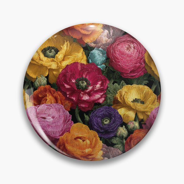 Item preview, Colorful Radiant Ranunculus Texture For Floral Theme designed and sold by RoyalStarsPatts.