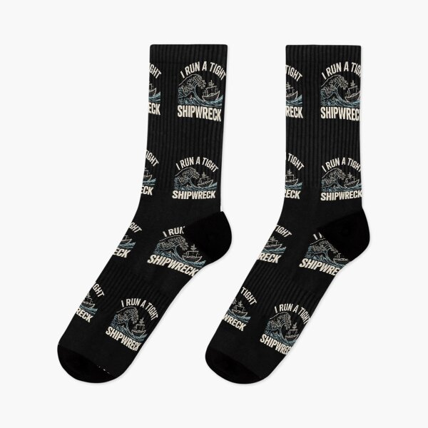 Item preview, I Run a Tight Shipwreck Art - This design is perfect for those who sail through life’s chaos with humor — especially moms, ocean lovers, and sarcastic spirits. designed and sold by ZyziowskyArt.