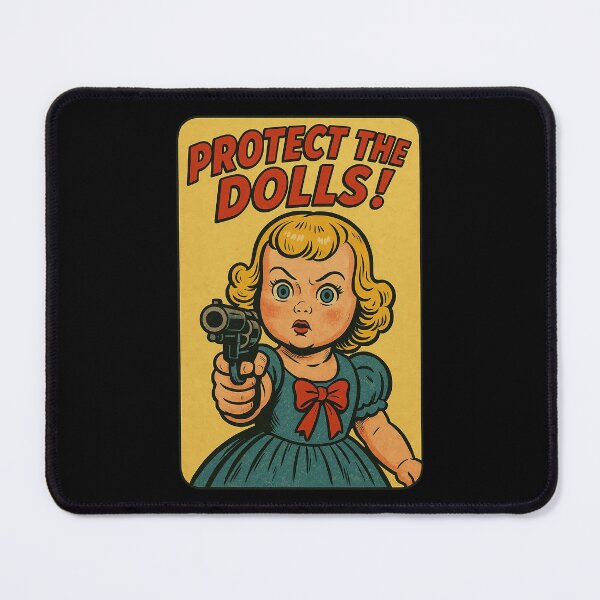 Item preview, Protect the Dolls — Queer Vintage Pop Design | Trans Feminine Empowerment designed and sold by The Devil's Bargain.