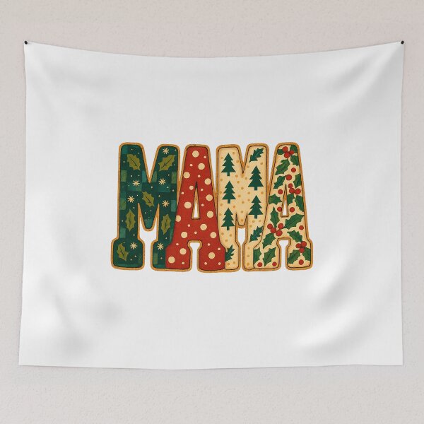 Item preview, Mama Christmas Sublimation designs｜Xmas letters png｜holiday patchwork art｜holiday mama png｜momma Christmas gift｜mama winter｜christmas momma designed and sold by PixelBlooming.