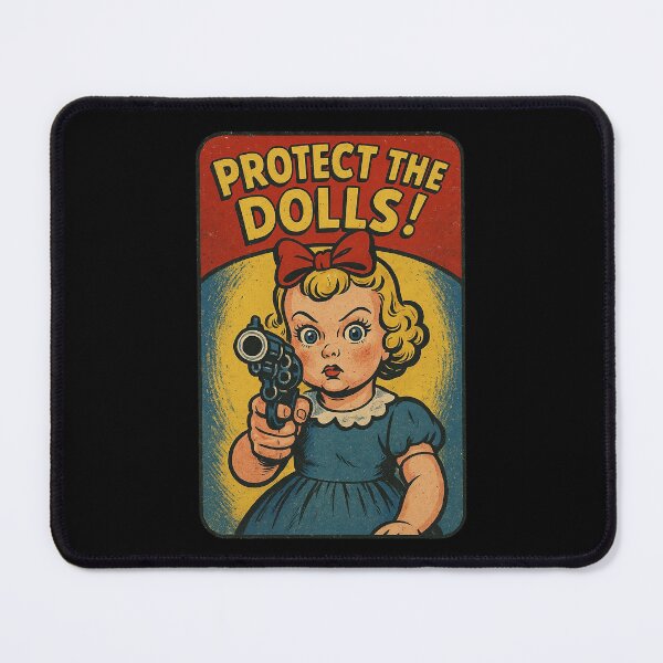 Item preview, Protect the Dolls — Retro Queer Empowerment Design | Trans Feminine Pride Art designed and sold by The Devil's Bargain.