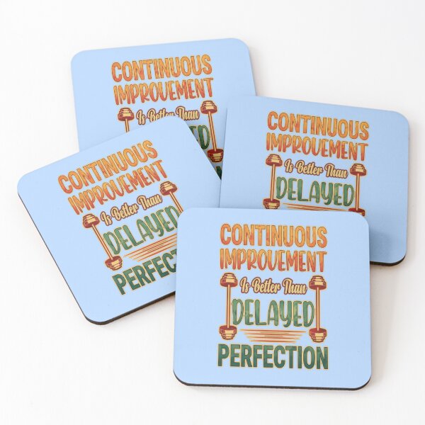 Item preview, Continuous Improvement Gym Quote – Fitness Typography #1 designed and sold by creativerooney.