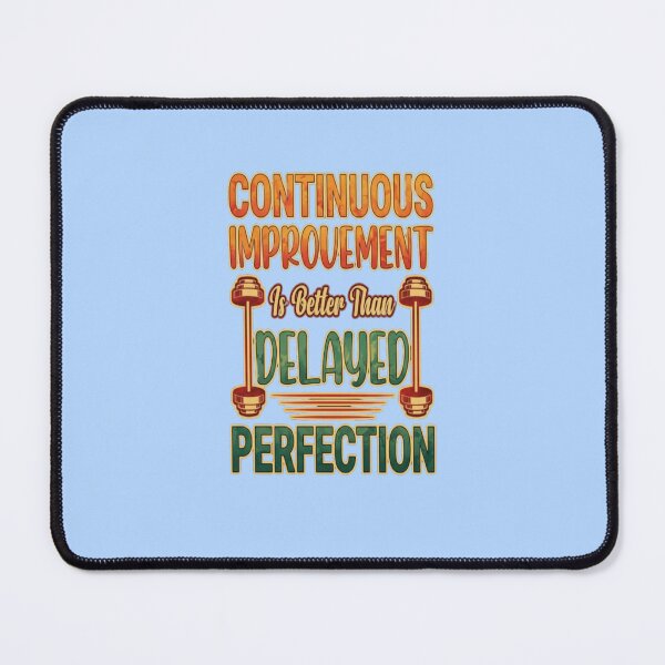 Item preview, Continuous Improvement Gym Quote – Fitness Typography #1 designed and sold by creativerooney.