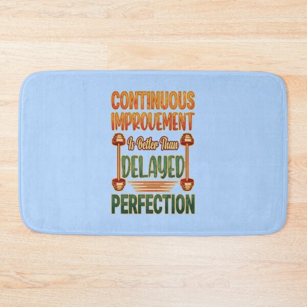 Item preview, Continuous Improvement Gym Quote – Fitness Typography #1 designed and sold by creativerooney.