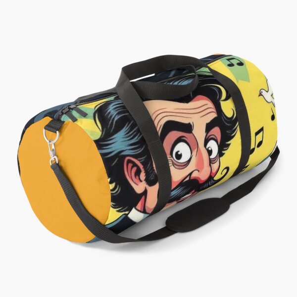 Item preview, Maestro with Moustache & Doves – musical caricature with surreal vibes & cartoon flair designed and sold by FotoworldEdel.