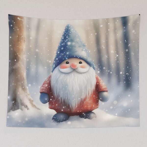 Item preview, Lindo gnomo en el bosque nevado designed and sold by CalmnessbyChoice.