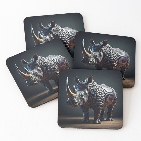 Item preview, Eggplant Rhino – Whimsical Vegetable Wildlife Art designed and sold by PawPrintedArt.