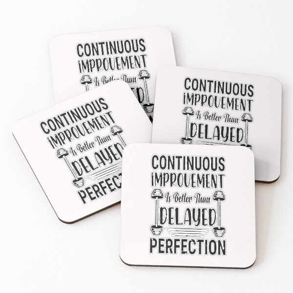 Item preview, Continuous Improvement Gym Quote – Fitness Typography #2 designed and sold by creativerooney.