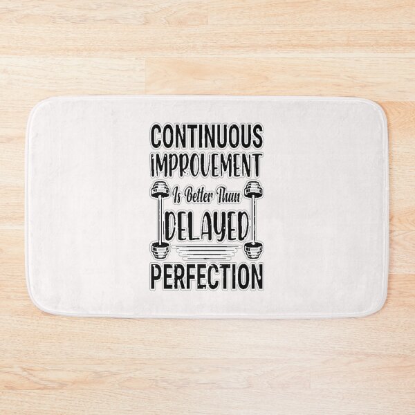 Item preview, Continuous Improvement Gym Quote – Fitness Typography #2 designed and sold by creativerooney.
