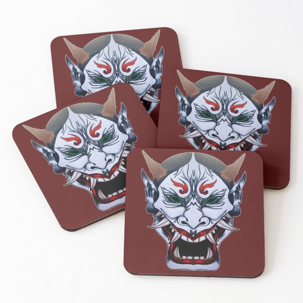 Item preview, Japanese Oni Mask designed and sold by Rachel Baxter.