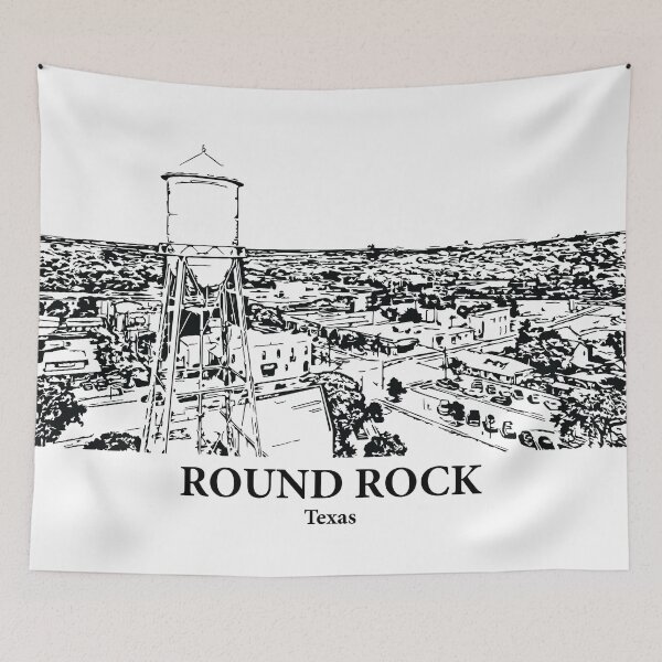 Aperçu de l'œuvre Round Rock - Texas créée et vendue par Lakeric Cityscapes.