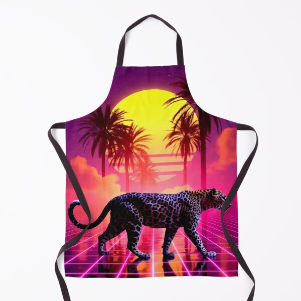 Item preview, Jaguar in a Neon Sunset Paradise designed and sold by Exodoi.