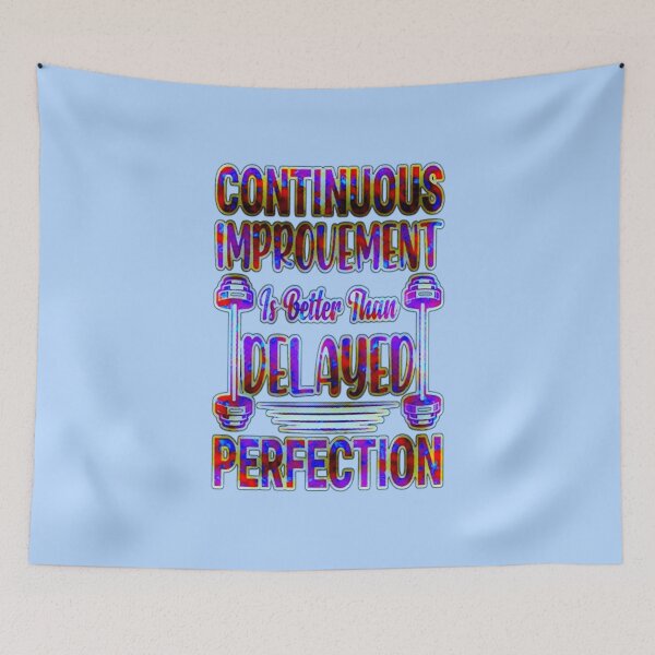 Item preview, Continuous Improvement Gym Quote – Fitness Typography #4 designed and sold by creativerooney.