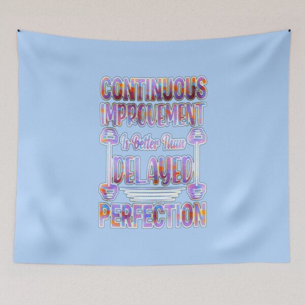 Item preview, Continuous Improvement Gym Quote – Fitness Typography #5 designed and sold by creativerooney.