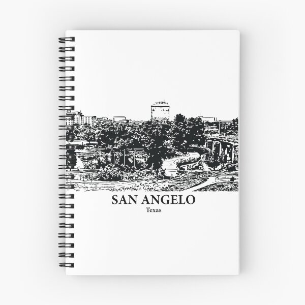 Aperçu de l'œuvre San Angelo - Texas créée et vendue par Lakeric Cityscapes.