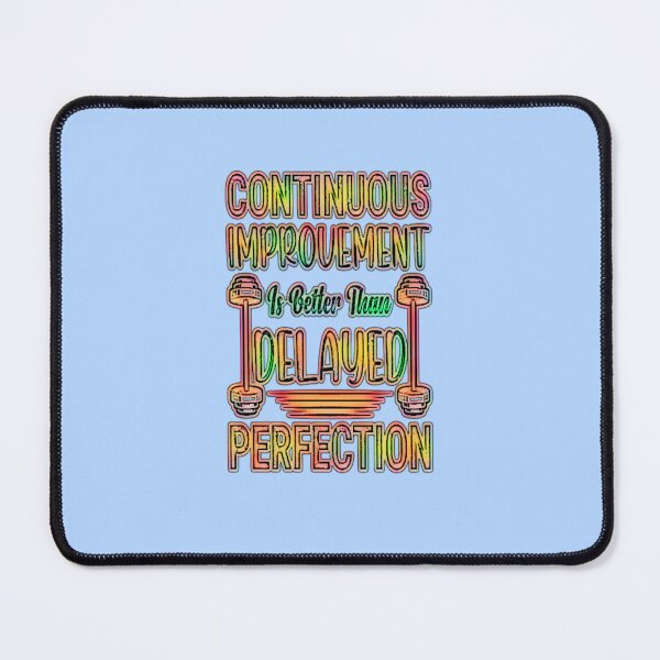Item preview, Continuous Improvement Gym Quote – Fitness Typography #7 designed and sold by creativerooney.