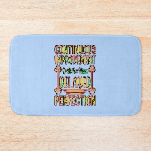 Item preview, Continuous Improvement Gym Quote – Fitness Typography #7 designed and sold by creativerooney.