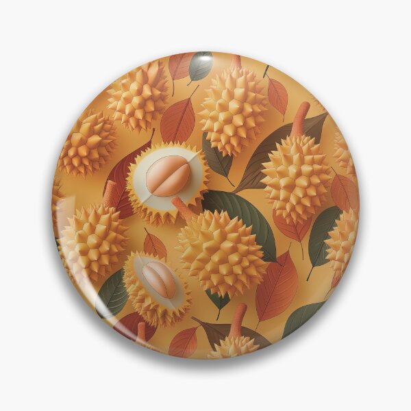 Item preview, Spiky Yellow Durian Fruit Pattern designed and sold by PostcardsfromtheLaundromat.