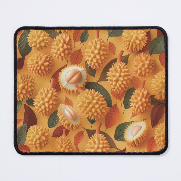 Item preview, Spiky Yellow Durian Fruit Pattern designed and sold by PostcardsfromtheLaundromat.