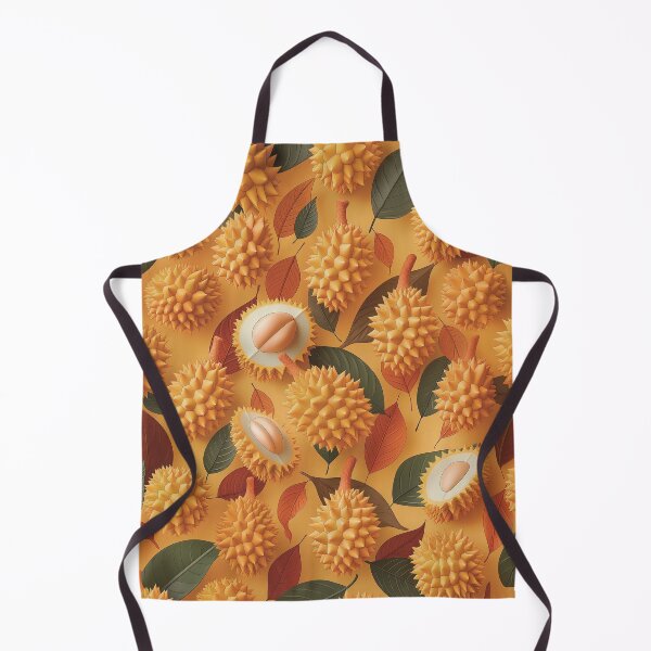 Item preview, Spiky Yellow Durian Fruit Pattern designed and sold by PostcardsfromtheLaundromat.