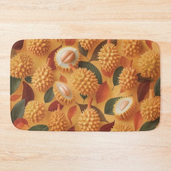 Item preview, Spiky Yellow Durian Fruit Pattern designed and sold by PostcardsfromtheLaundromat.