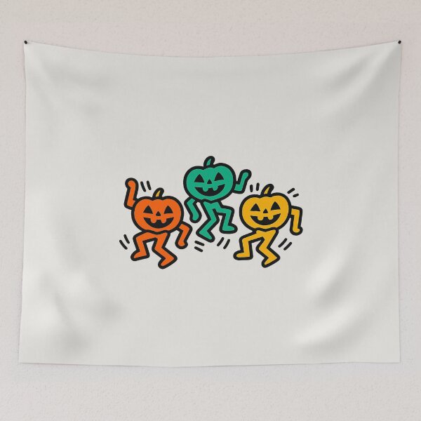 Item preview, Dancing Pumpkins – 80s Pop Art Style designed and sold by Bratak.