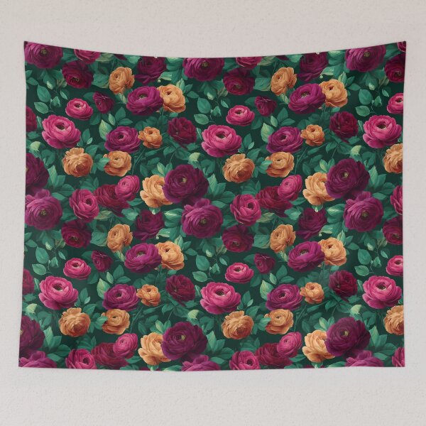 Item preview, Minimalistic Charming Ranunculus Pattern For Ranunculus Lovers designed and sold by RoyalStarsPatts.