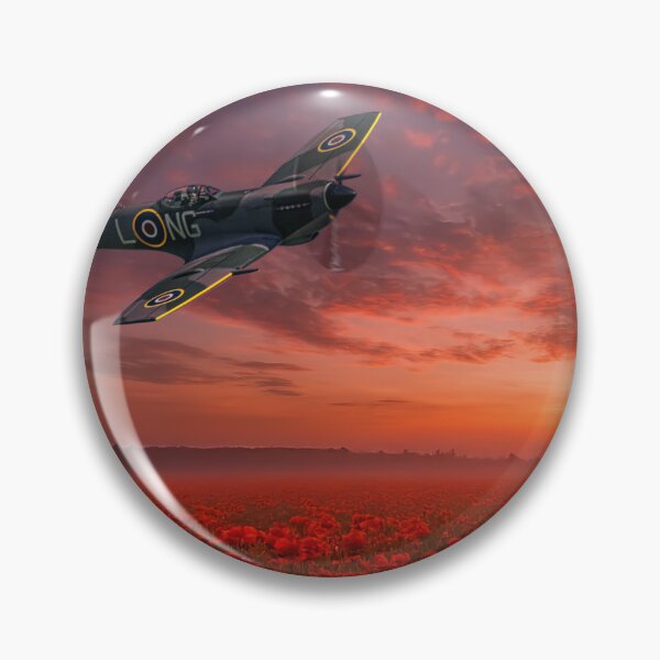 Item preview, Spitfire Poppy Field Sunset designed and sold by Airpower Art.