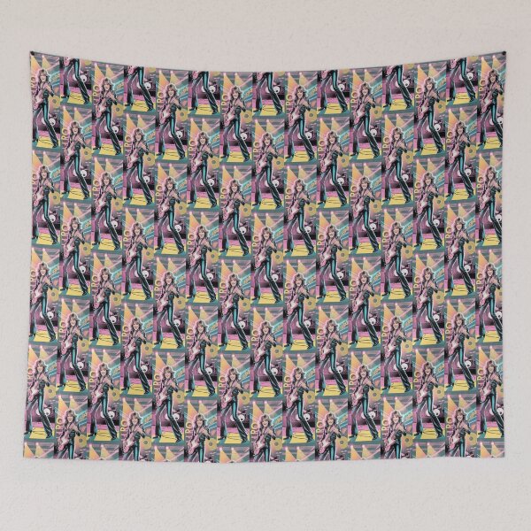 Item preview, Retro Rock Bass Player Neon Stage Art By Merch, Limited Edition designed and sold by BRCYNTHIASHOP.