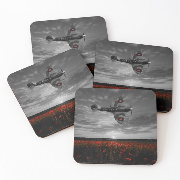 Item preview, Supermarine Spitfire Poppy Sunset designed and sold by Airpower Art.