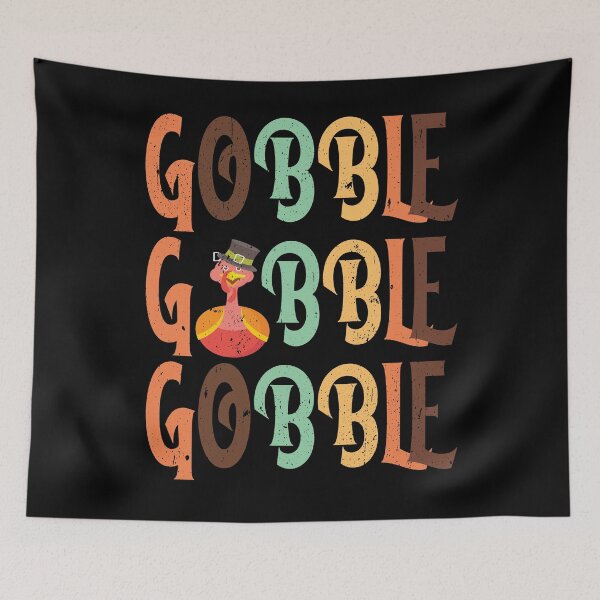 Item preview, Triple Gobble Turkey Cartoon – Funny Thanksgiving Day Humor for Family & Friends designed and sold by PrintistryArt.