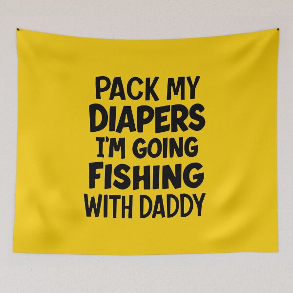 Item preview, Pack My Diapers I Am Going Fishing, Cute and Funny Baby Bodysuit, Baby Shower Gift, Fishing Baby  designed and sold by DesignDenDo ⭐⭐⭐⭐⭐.